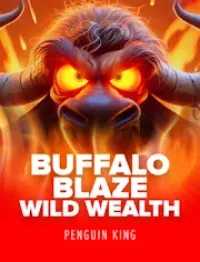 buffalo blaze wild wealth slot logo