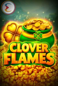 clover flames slot logo